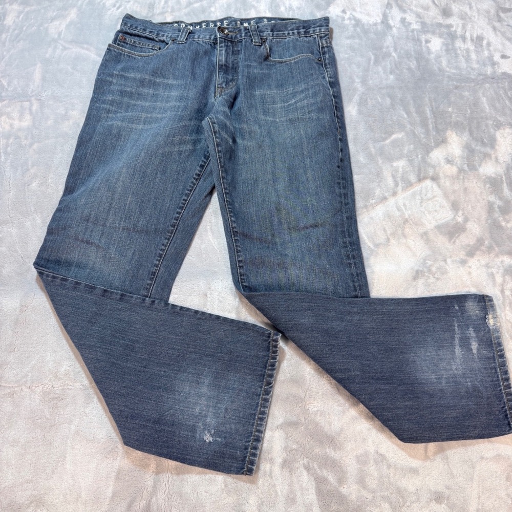 Converse‎ One Star Greenwich Straight Mens Blue Denim Jeans Size 34x32